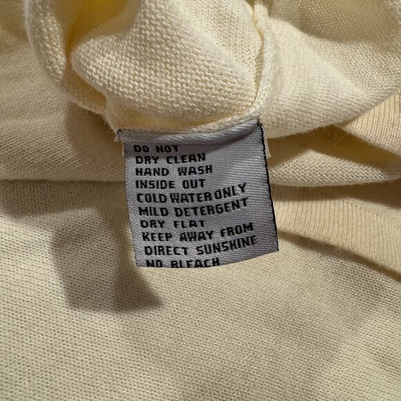 Vintage Sweater Holiday Christmas Whimsical Cottage Cozy Beaded Sequin Large - Picture 6 of 8